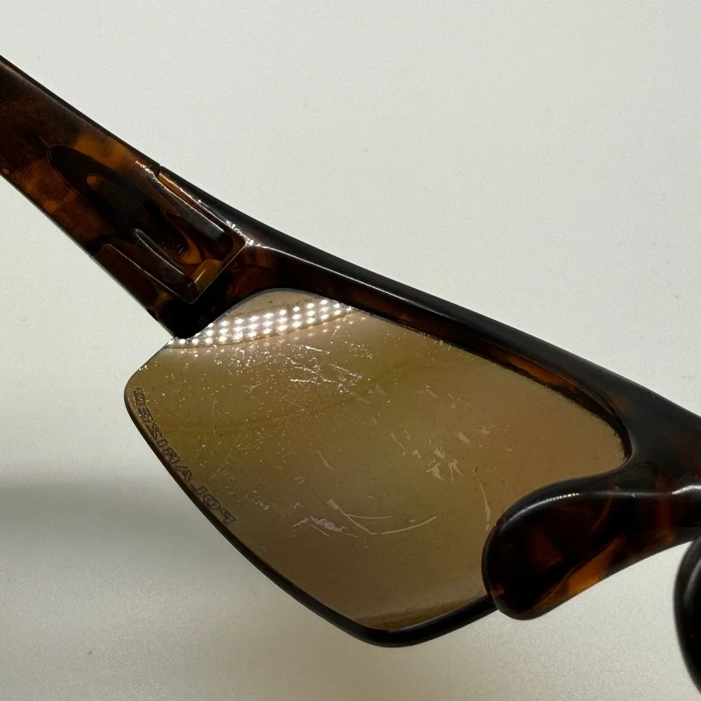 Oakley Half Jacket Sunglasses Mens Tortoise Polarized Bronze Wrap Sport USA
